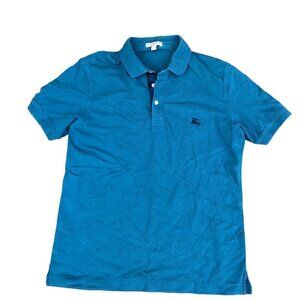 VINTAGE Burberry Brit Shirt Polo Button Up Blue